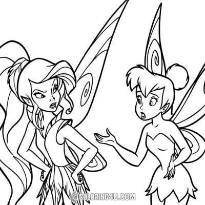 Printable coloring page of Thumb from the Tinker Bell category.