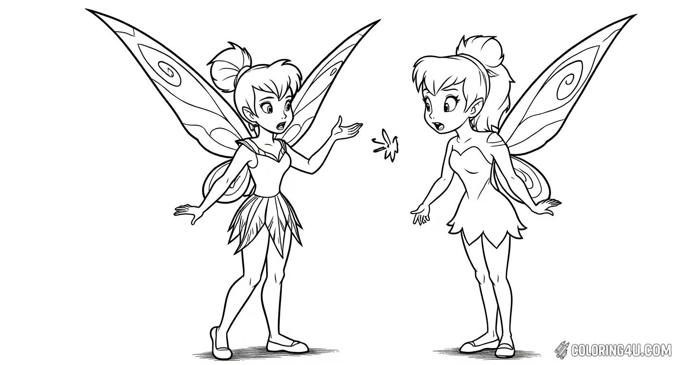 Tinkerbell And Fairy Friend Talking