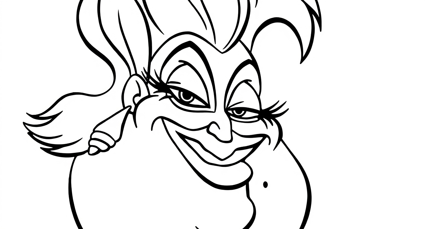 Ursula The Little Mermaid Close Up Portrait