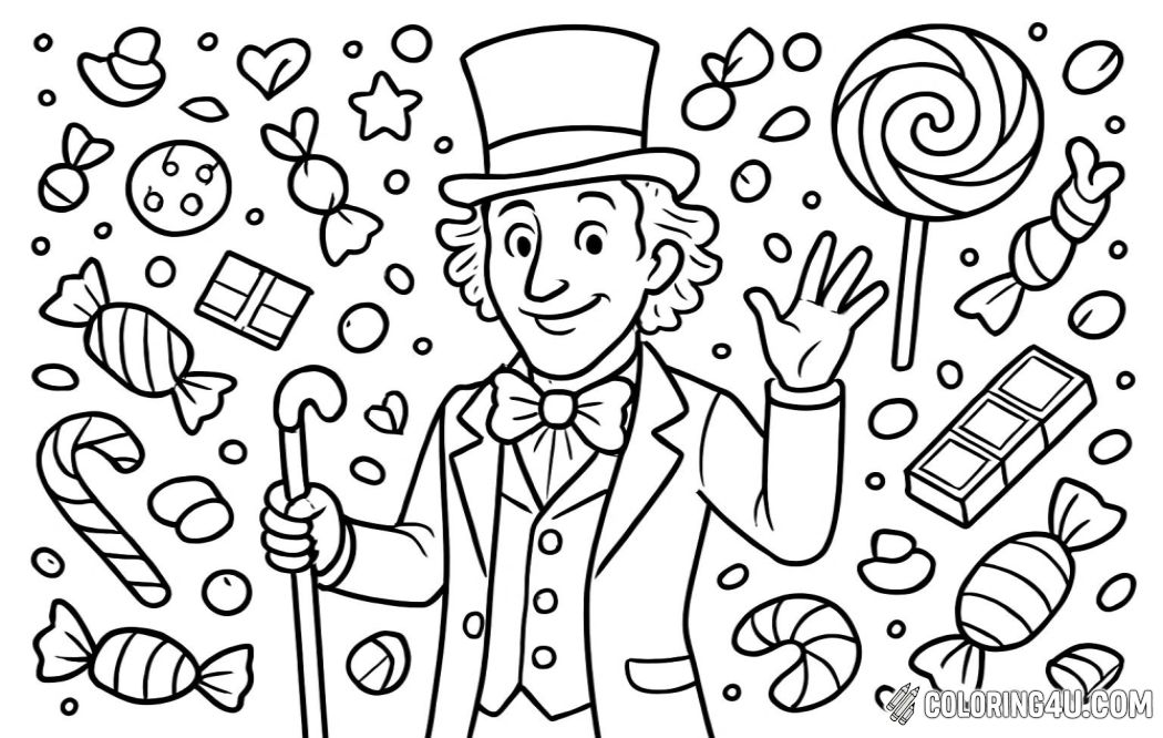 Willy Wonka In Candy World