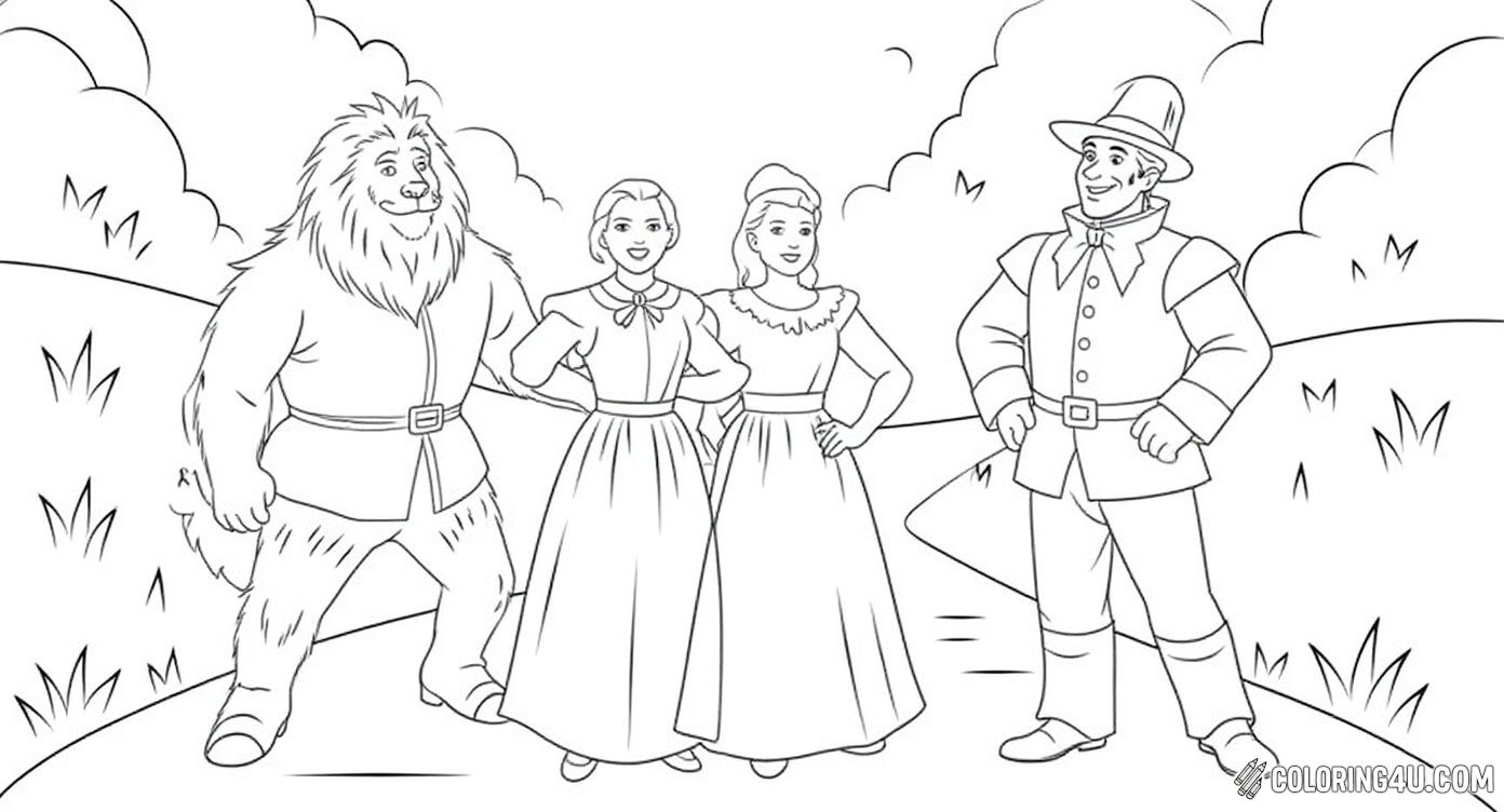 Wizard Of Oz Dorothy Scaredy Lion Tinman Scarecrow