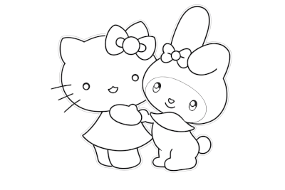Hello Kitty Coloring Pages